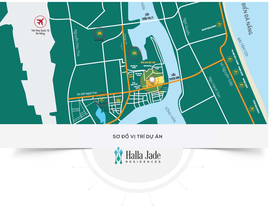 Sơ đồ vị trí dự án Halla Jade Residences